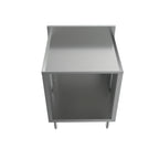 Thumbnail image #2 for BK Resources UBC-21-W24 Stainless Steel Underbar Cabinet, 24 x 21 in, Flat Top with Raised Edge, 6 in Adjustable Legs, No Backsplash