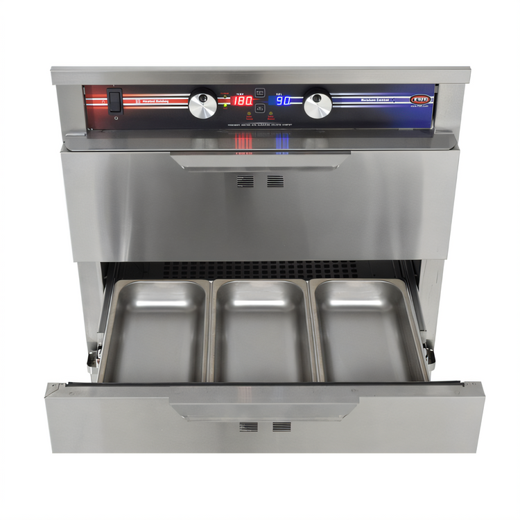 Product image #2 for Clymate IQ 2-Drawer Side-Load Heated Holding and Humidified Drawer Cabinet, 26-1/2 Inch Wide