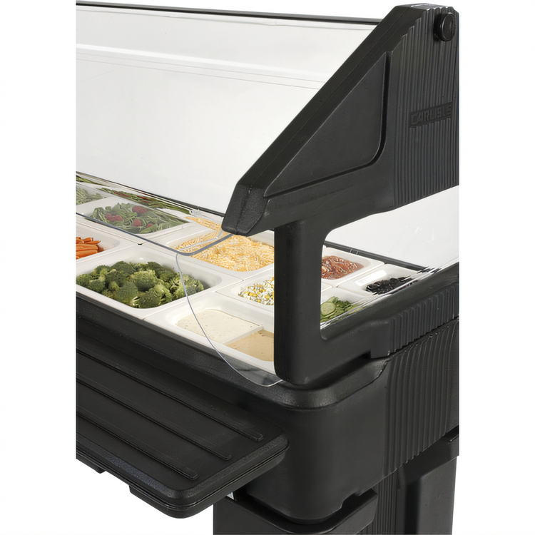 Product image #2 for SixStar 6-Foot Ice-Cooled Portable Food Bar with Legs, Black