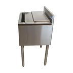 Thumbnail image #2 for BK Resources UB4-18-IBCP30-8 30-Inch Underbar Insulated Ice Bin with 8-Circuit Aluminum Cold Plate, 80-lb Capacity, 4-Inch Backsplash