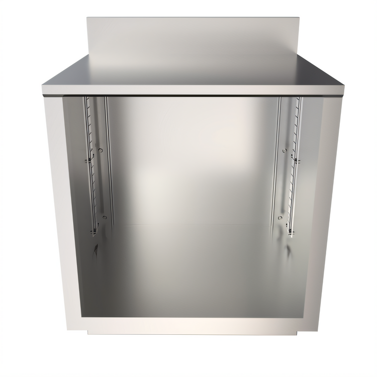 Product image #2 for BK Resources Call Series 24 Inch x 21 Inch Flat Top Stainless Steel Underbar Cabinet Base