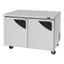 Thumbnail image #2 for Turbo Air Super Deluxe Two-Section Undercounter Refrigerator, 48-1/4 Inch Wide, Solid Doors, 12.2 Cu. Ft.