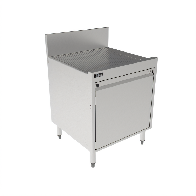 Product image #2 for Perlick Top Shelf 24-Inch Wide x 24-Inch Deep Underbar Storage Cabinet with Drainboard Top and Open Cabinet Base