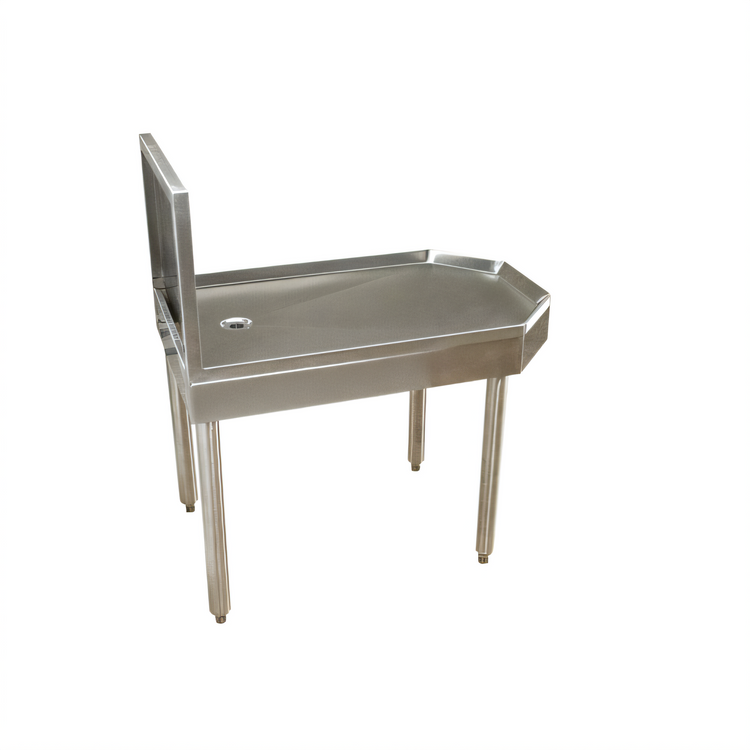 Product image #2 for BK Resources 24-Inch Underbar Frozen Drink Machine Stand, Open Base Stainless Steel
