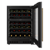 Thumbnail image #2 for KoolMore 2-Section Dual Zone Reach-In Wine Cooler with Glass Doors and Wooden Shelves