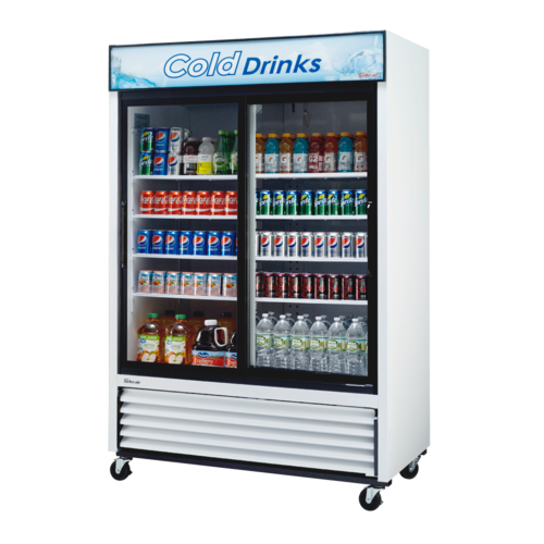 Product image #2 for Turbo Air TGM-48R(B)-N Two-Section Sliding Glass Door Refrigerated Merchandiser, 44 Cu. Ft., Bottom-Mount Compressor
