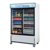 Thumbnail image #2 for Turbo Air TGM-48R(B)-N Two-Section Sliding Glass Door Refrigerated Merchandiser, 44 Cu. Ft., Bottom-Mount Compressor