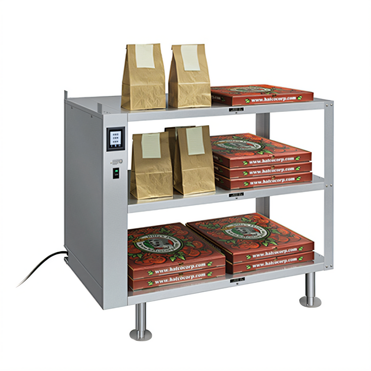 Product image #2 for Hatco Glo-Ray 2-Go 3-Tier Heated Holding Shelf with Touchscreen Controls, 39 x 20 Inch Shelves
