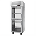 Thumbnail image #2 for Turbo Air PRO Series Pass-Thru Heated Pizza Holding Cabinet, One-Section, 28 Cu. Ft., Half Glass Doors