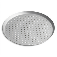 Vollrath 14-Inch Round Perforated Press Cut Tapered/Nesting Aluminum Pizza Pan