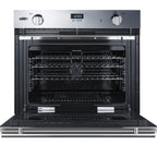 Thumbnail image #2 for Summit Commercial Summit Appliance SGWOGD30 30-Inch Natural Gas Convection Wall Oven, Built-In, Stainless Steel, 3.0 Cu. Ft.