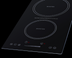 Thumbnail image #2 for Summit Appliance 12-Inch 2-Zone Built-In Induction Cooktop, Black Glass, 208/240V
