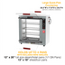 Thumbnail image #2 for Metro HotBlox Xpress S8 Pass-Thru Countertop Heated Holding Cabinet with Clear Flip Doors and Thermostatic Controls