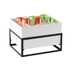Thumbnail image #2 for Cal-Mil Monterey Rectangular Iron Ice Housing with White Melamine Ice Pan