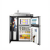 Thumbnail image #2 for 30-Inch All-In-One Kitchenette with 2-Burner Electric Coil Cooktop, Sink, Storage Cabinet, and 3.2 Cu. Ft. Refrigerator-Freezer
