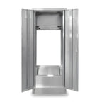 Thumbnail image #2 for John Boos PBJC-303084 30-Inch Stainless Steel Janitor Cabinet with Integrated 24-Inch Mop Sink, Service Faucet, and Lockable Louvered Doors