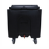 Thumbnail image #2 for CAC China Black Mobile Insulated Ice Caddy with Sliding Cover, Faucet, and Water Tank, 126 lb. Capacity