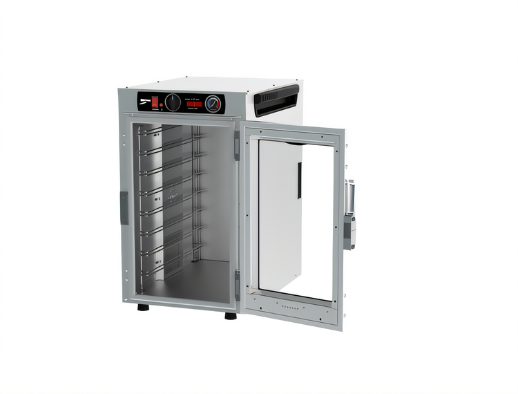 Product image #2 for Metro HotBlox Narrow 8-Pan Countertop Stackable Insulated Holding Cabinet with Clear Door