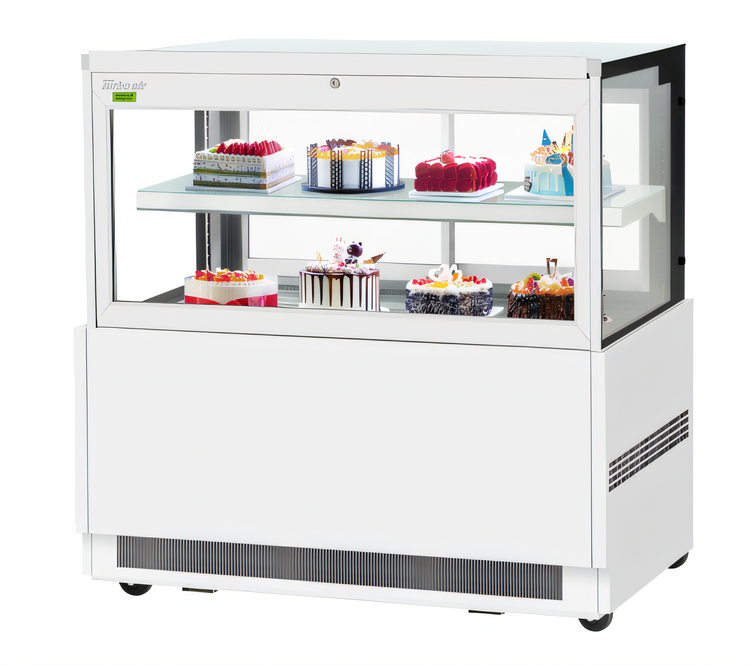 Product image #2 for Turbo Air 59-Inch Straight Glass Full-Service Refrigerated Bakery Display Case with Self-Cleaning Condenser