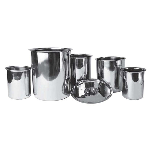 Product image #1 for Winco 1.5 Qt Round Stainless Steel Bain Marie with Bent Rim