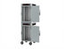 Thumbnail image #2 for Metro HotBlox Narrow 16-Pan Dual Cavity Mobile Heated Holding Cabinet, Analog, Solid Doors