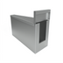 Thumbnail image #2 for BK Resources Underbar Corner Filler for (2) 21-Inch Units, 15° Inside/Rear Angle, 18-Gauge Stainless Steel, 4-Inch Riser