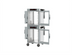 Thumbnail image #2 for Metro HotBlox™ 16-Pan Wide Dual-Cavity Mobile Pass-Thru Insulated Holding Cabinet, Analog, Clear Front/Solid Rear Doors