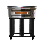 Thumbnail image #2 for Marra Forni ELST37-36/1 Single-Deck Electric Stackable Deck Oven with Refractory Brick Hearth, Programmable Touchscreen, Stainless Steel Exterior