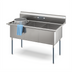 Thumbnail image #2 for KoolMore 60-Inch 3-Compartment Stainless Steel Commercial Sink with Backsplash and Legs