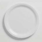 Thumbnail image #1 for American Metalcraft Jane DPN10WH 10-Inch Round Narrow Rim Break-Resistant White Melamine Plate Case of 12