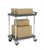Thumbnail image #2 for Olympic J16UC2 2-Shelf Utility Bus Cart, Charcoal Gray