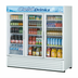 Thumbnail image #2 for Turbo Air TGM-72RS(B)-N 3-Section Bottom Mount Self-Contained Glass Door Refrigerated Merchandiser, 67.98 Cu. Ft.