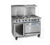 Thumbnail image #1 for Imperial Pro Series 48-Inch Electric Restaurant Range with 8 Round Plate Elements, Standard Oven, and Open Cabinet Base