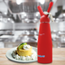Thumbnail image #2 for Whip-It! Armor 1/2 Liter Aluminum Whipped Cream Dispenser with 3 Decorator Tips, Red
