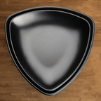 Thumbnail image #2 for Winco Ardesia WDM015-302 Melamine Plate, 9-inch Triangular, Black