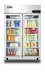 Thumbnail image #1 for 2-Section Glass Door Reach-In Refrigerator, 43.2 Cu. Ft., Top-Mount Self-Contained, Stainless Steel