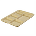 Thumbnail image #2 for Carlisle P614R25 Right-Handed Rectangular 6-Compartment Tray, 14-3/8 x 10 Inches, Tan Polypropylene