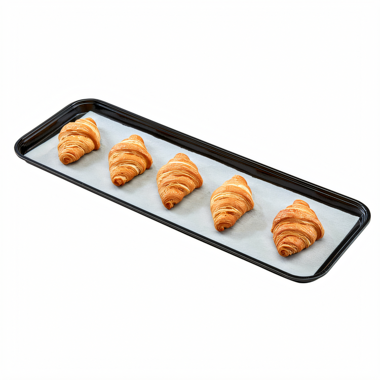 Product image #2 for Cambro Black Rectangular Fiberglass Market Display Tray, 8-1/16" x 18" x 13/16"