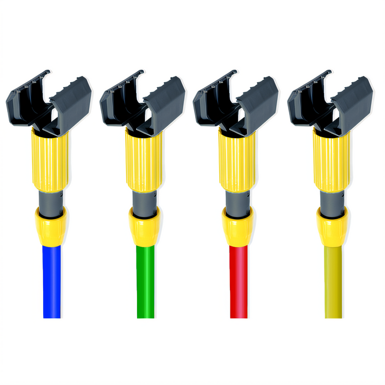 Product image #2 for Tough Jaws Jaw-Release Wet Mop Handle with 3-Inch Plastic Head, 1-Inch x 60-Inch, Red Fiberglass