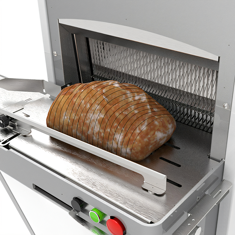 Product image #2 for JAC Machines SWIFT Automatic Floor Model Bread Slicer, Up to 300 Loaves per Hour
