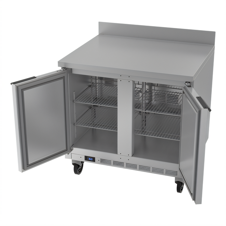 Product image #2 for Beverage-Air WTR36AHC 36-Inch Two-Section Worktop Refrigerator with Solid Doors, 8.5 Cu. Ft.