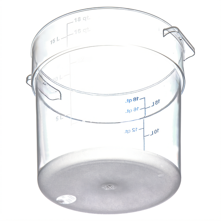 Product image #2 for StorPlus 18 Qt Round Clear Polycarbonate Food Storage Container