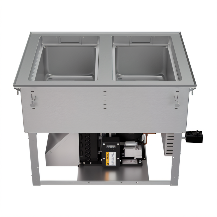 Product image #2 for Vollrath 2-Well Hot/Cold/Frozen Drop-In Food Well, Flat Flange, 120V