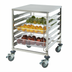 Thumbnail image #2 for Winco Mobile Under-Counter Double-Size 12-Tier Full-Size Steam Table / Food Pan Rack