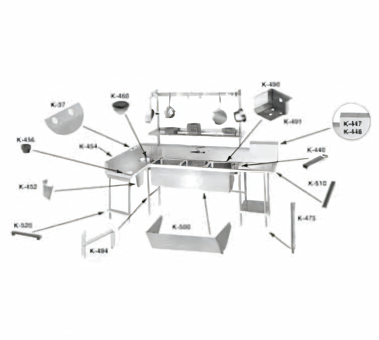Product image #2 for Advance Tabco Drainboard Corner Turn