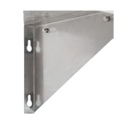 Thumbnail image #2 for John Boos BHS16BKRPR-14/304 Stainless Steel Wall Shelf Support Bracket for 16" Deep Shelves with Pot Rack