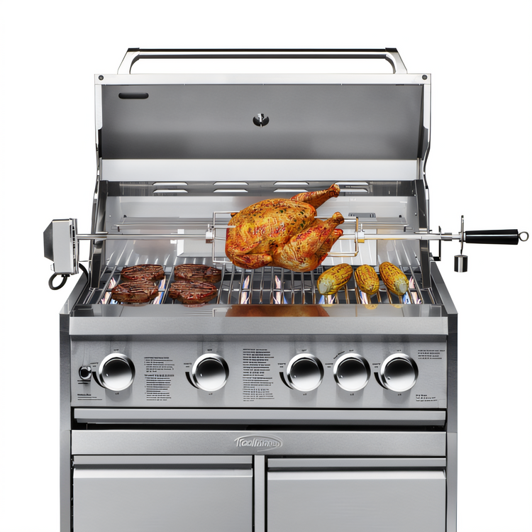 Product image #2 for KoolMore 30-Inch Built-In Liquid Propane Outdoor BBQ Grill with 5 Burners, Stainless Steel