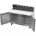 Thumbnail image #2 for Beverage Air SPE48HC-12C 48-Inch Two-Section Sandwich Top Refrigerated Prep Table with 12 1/6-Pan Top and 17-Inch Cutting Board