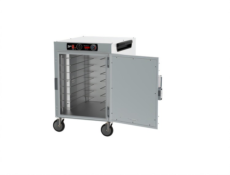Product image #2 for Metro HotBlox™ Wide 8-Pan Half-Height Mobile Insulated Holding Cabinet, Solid Door, Analog Controls
