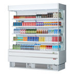 Thumbnail image #2 for Turbo Air TOM-75SEW(B)-N Vertical Air Curtain Open Display Merchandiser, 32.2 Cu. Ft., Self-Contained, 8 Adjustable Shelves
